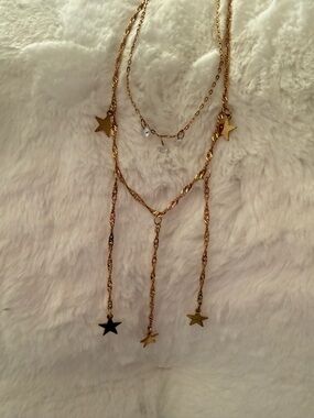 Gold Star Layered Necklace - Women Jewelry